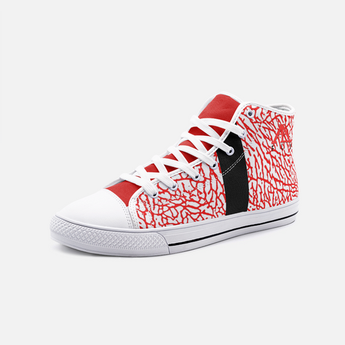 AL (infrared MASTODONS) - Unisex High Top Canvas Shoes