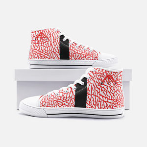 AL (infrared MASTODONS) - Unisex High Top Canvas Shoes