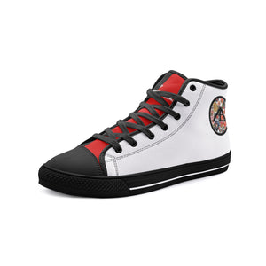 AL (UGA) Unisex High Top Canvas Shoes