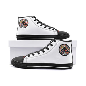 AL (UGA) Unisex High Top Canvas Shoes