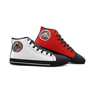 AL (UGA) Unisex High Top Canvas Shoes