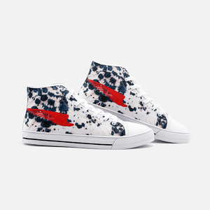 AL (730) - Unisex High Top Canvas Shoes