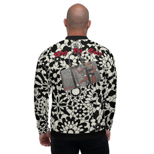 AL (Concrete-Rose) Cream Floral Unisex Jacket