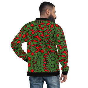 AL - (FLIGHT 803) Green Floral Unisex Jacket