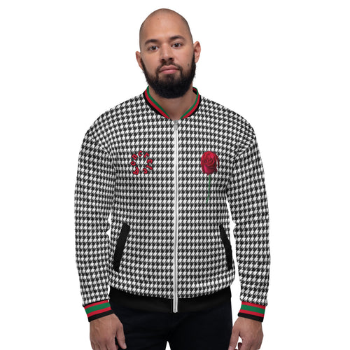 AL - (Concrete-Rose)  Houndstooth Unisex Jacket