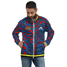 Load image into Gallery viewer, AL - (FLIGHT 803) Electric Blue Floral Unisex Jacket