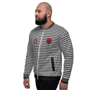 AL - (Concrete-Rose)  Houndstooth Unisex Jacket