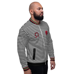 AL - (Concrete-Rose)  Houndstooth Unisex Jacket