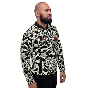 AL (Concrete-Rose) Cream Floral Unisex Jacket