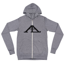 Load image into Gallery viewer, AL BIG logo (GREY) - Unisex zip hoodie