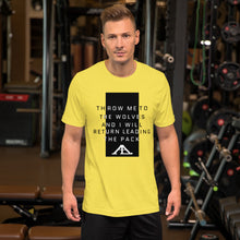 Load image into Gallery viewer, AL-WOLVES (YELLOW) Short-Sleeve Unisex T-Shirt