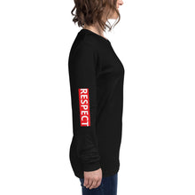 Load image into Gallery viewer, AL RESPECT (BLACK) - Unisex Long Sleeve Tee