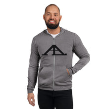 Load image into Gallery viewer, AL BIG logo (GREY) - Unisex zip hoodie