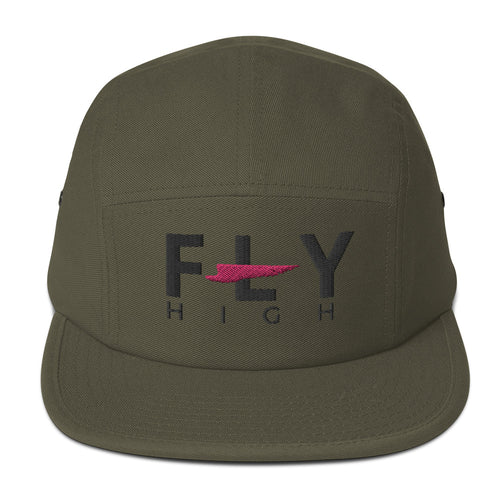 AL - (OLIVE) FLY HIGH - Five Panel Cap